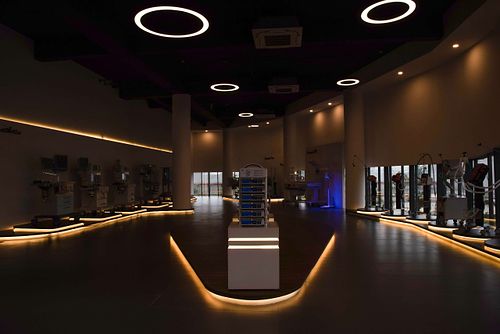 Interior view of the medical product showroom