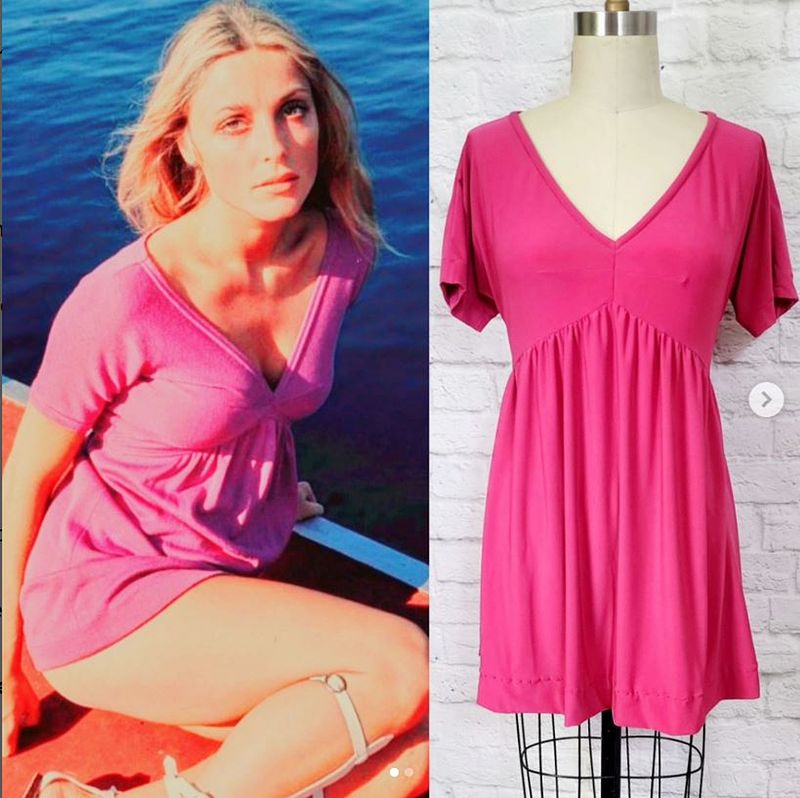 Sharons Knit babydoll Mini Dress