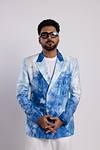 Single Breasted Blazer - Summer Sky