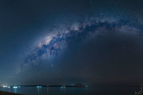 Milky Way Center over Manado Tua