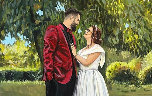 Live Wedding Painting