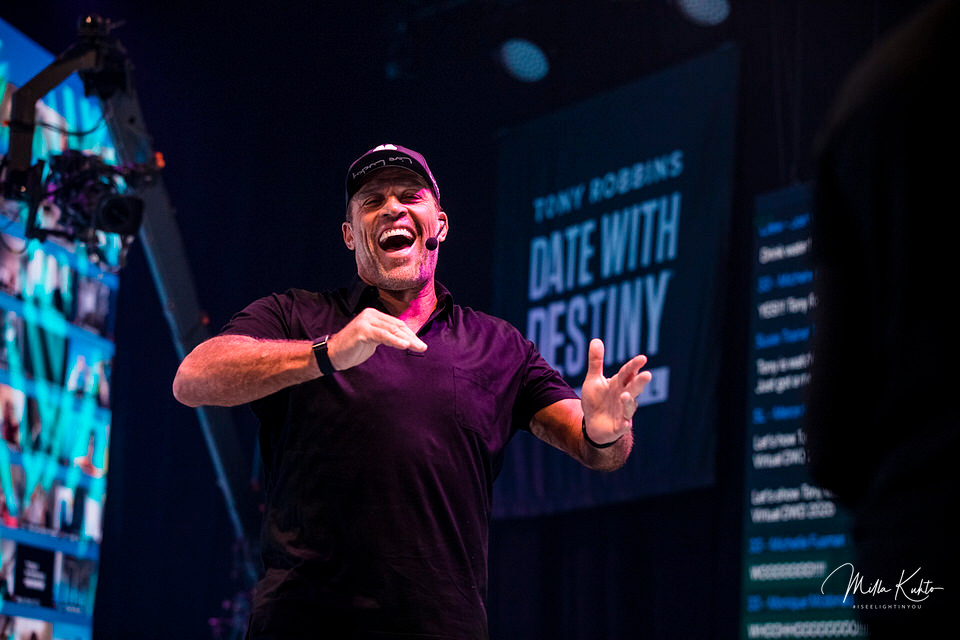 Tony Robbins - American author, Coach, Speaker, and Philanthropist.