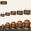 Classic Engraved Lines Wooden Cremation Urn – Handmade Natural Memorial
