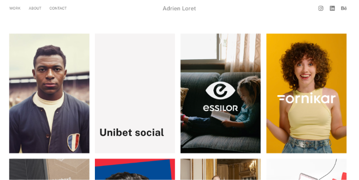 Adrien Loret's portfolio website