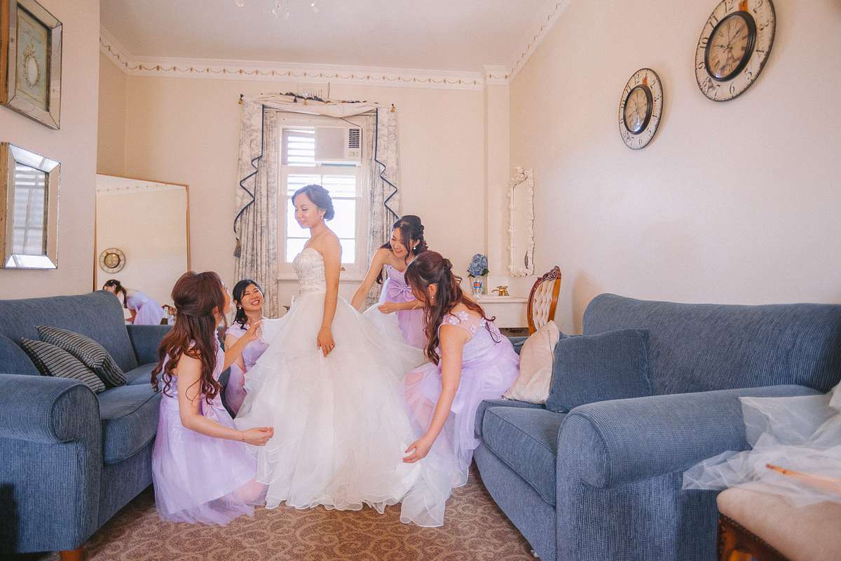 Bride Getting Ready