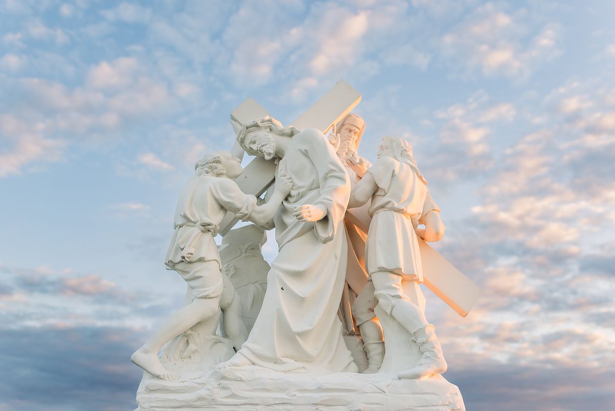 The fifth station at Our Lady of Peace Shrine in Pine Bluffs, WY