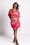 Kimono Wrap Dress - Scarlet Sky