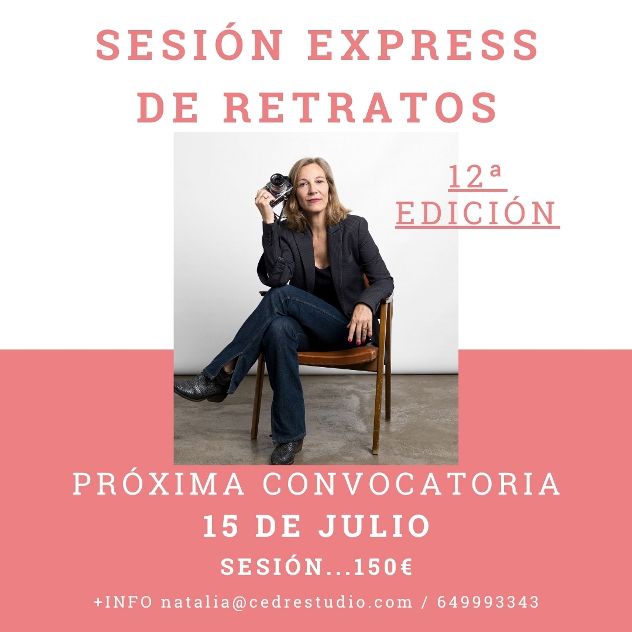Sesión Express de fotografías para perfil profesional