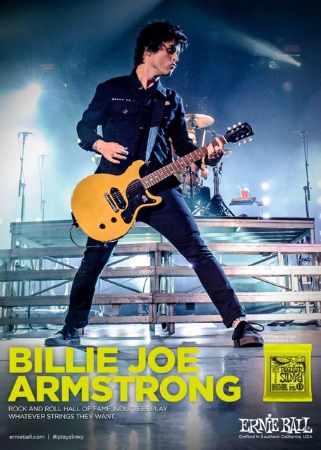 Billie Joe Armstrong - in Ernie Ball ad by Igor Rockxposure