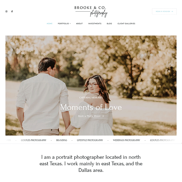Brooke Lott Portfolio Website Examples