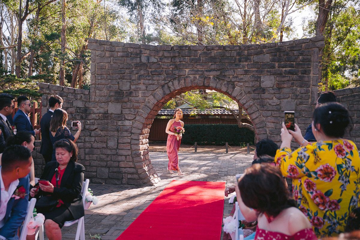 Wedding Ceremony at Japanese Garden Auburn Botanic Garden