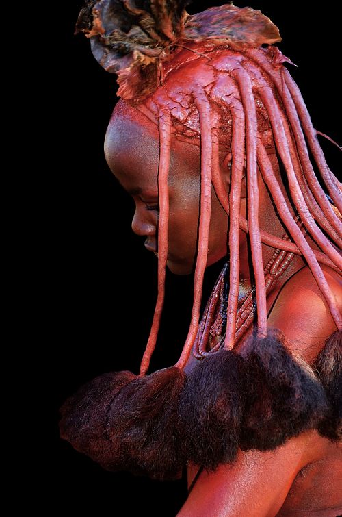 Portrait d'une femme  Imba de Namibie