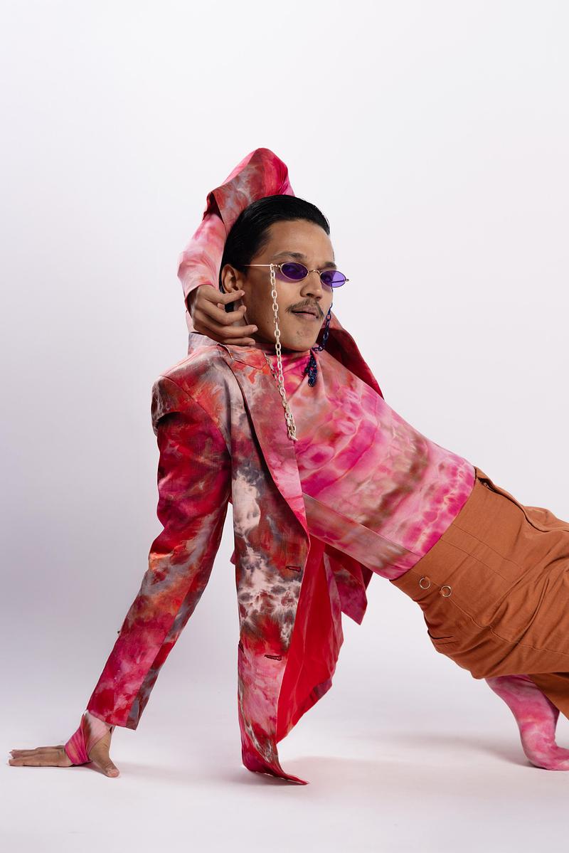 Single Breasted Blazer - Scarlet Sky