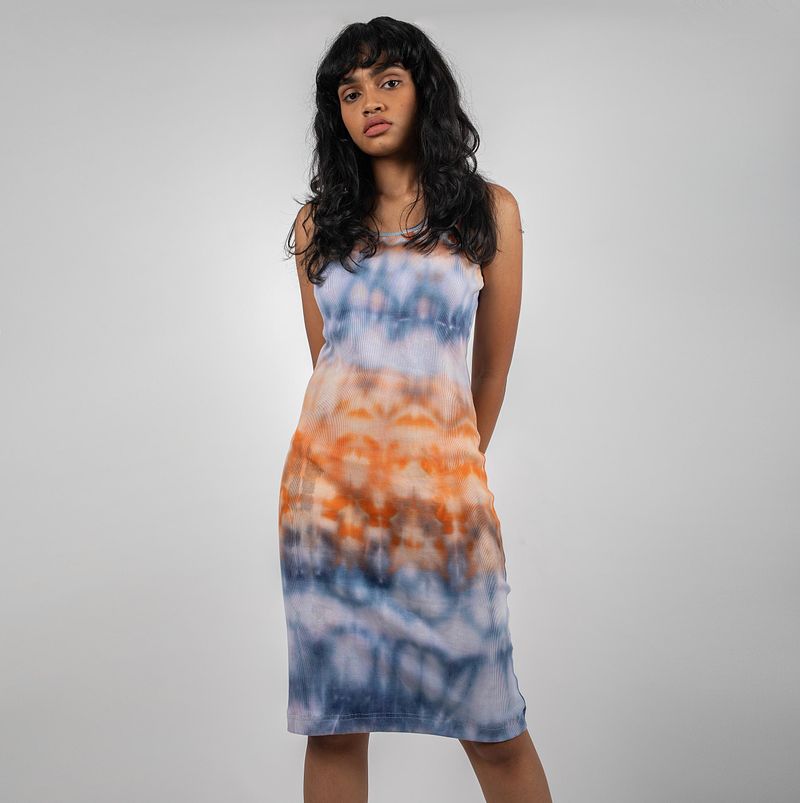 Sunset Ribbed Dress