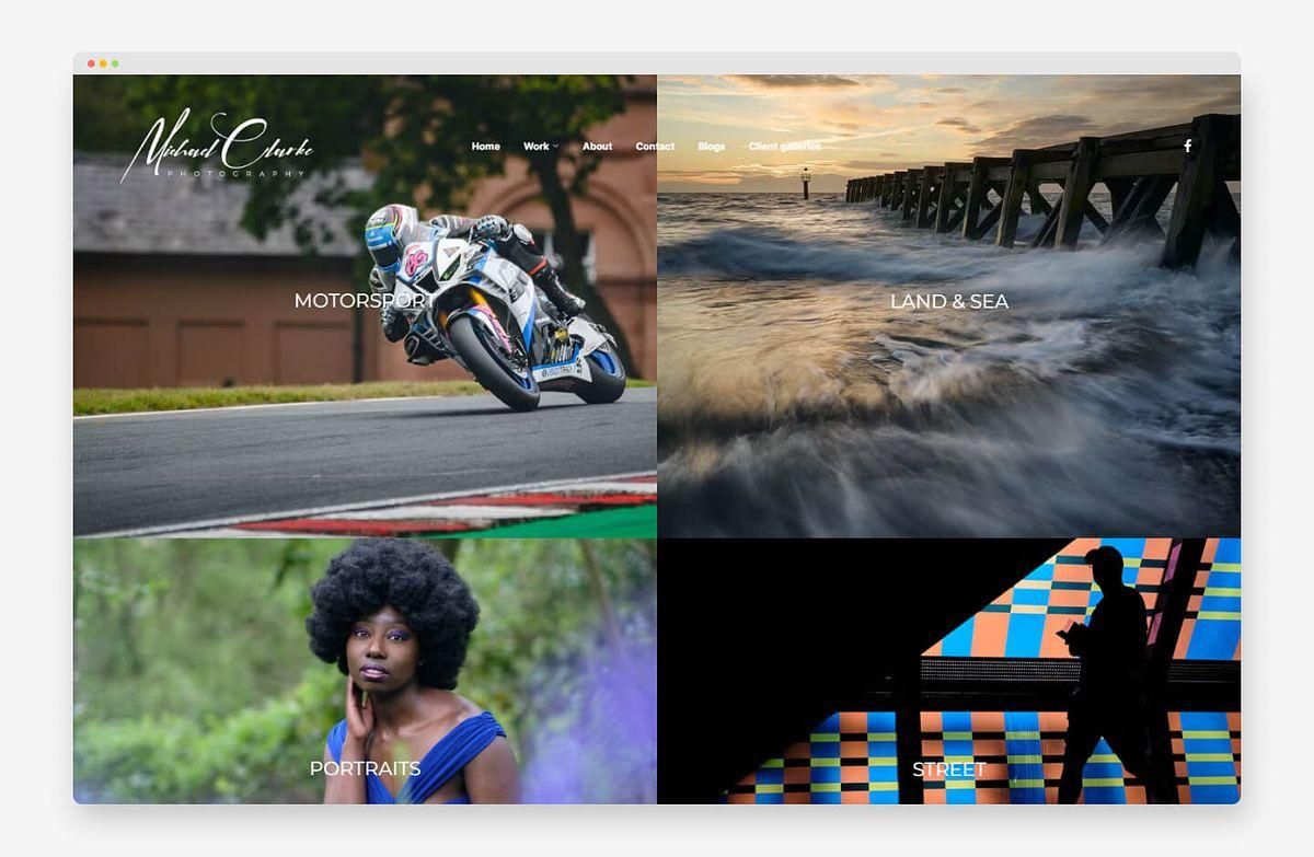 Сайт портретной фотографии Майкла