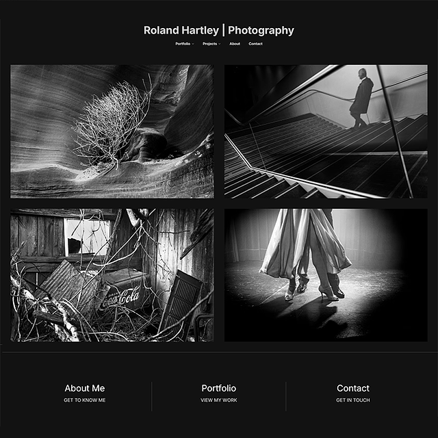 Roland Hartley Portfolio Website Examples