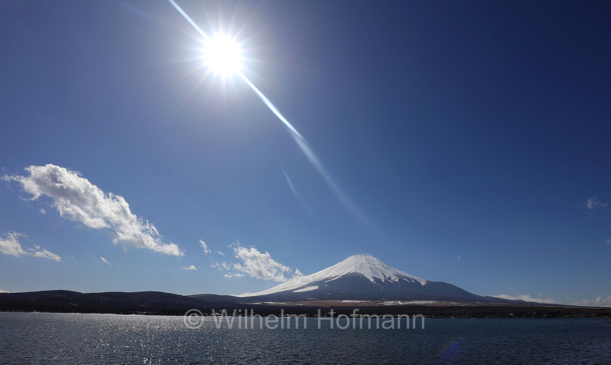 Mount Fuji, Fuji, Fujisan, Fuji-Yama, Lake Yamanaka, Yamanaka-See, lago Yamanaka, Honshu, Japan