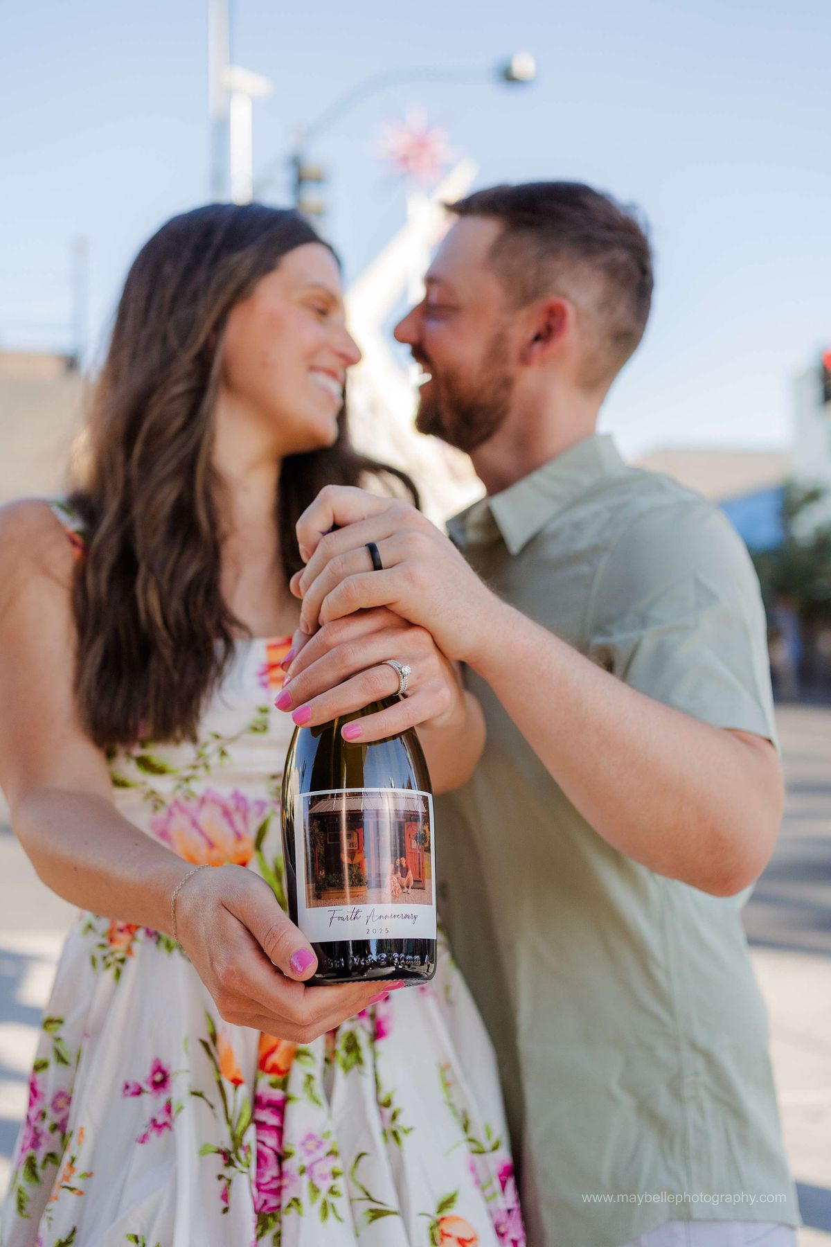 Downtown Fremont Las Vegas Champagne Photoshoot