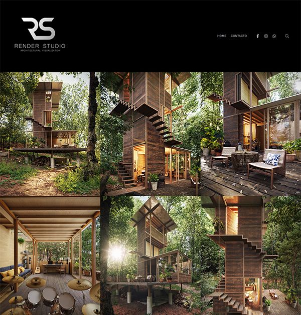 Render Studio Portfolio Website Examples