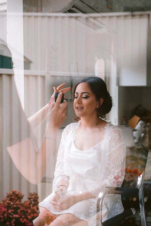 Bride Getting Ready