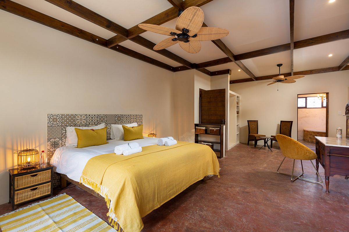 Spacious bedroom interior with neutral decor in Margate