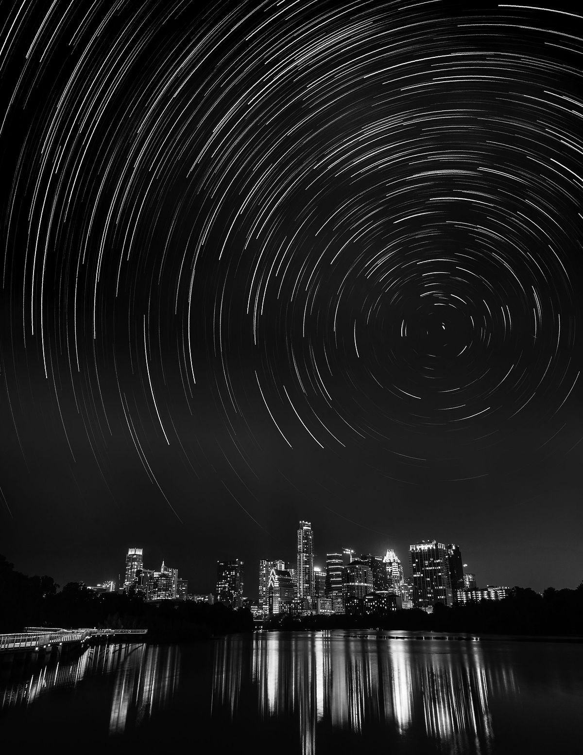 Star Trails Over Austin