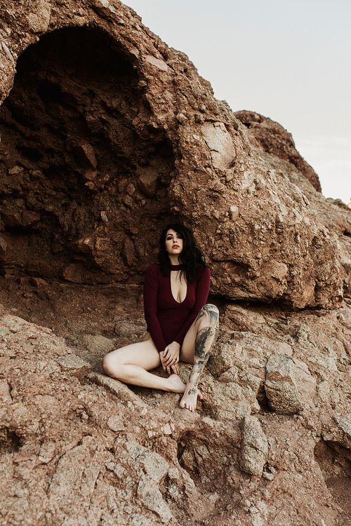 Confidence-boosting boudoir photo shoot by a photographer serving Tombstone and the greater Arizona region