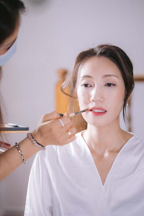 Bride Getting Ready