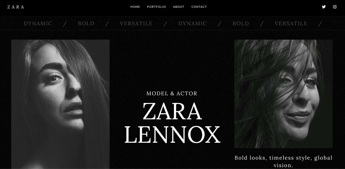 Arc Modeling Website Template